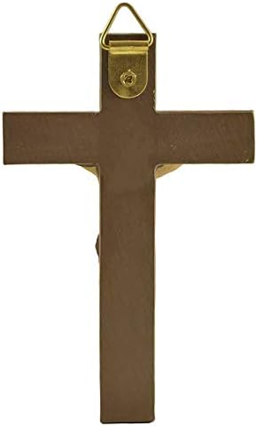 Resina Cruz de parede de Crucifixo Pequeno para Crucifixo Católico da Decoração da Criança para Crianças-3,9 Alto