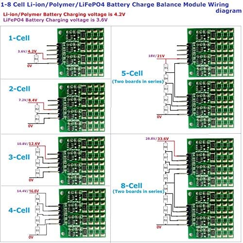 ELETECHSUP 4.2V 4.2/RB 82MA 1-4 CELULA 3,7V Polímero de íons de li 3,2V LIFEPO4 Bateria de lítio Pacas de bateria de carga Balance