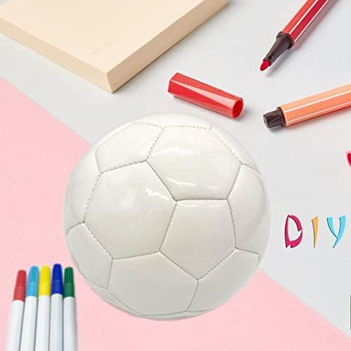 Bola de futebol Tamanho 3 4 5 Pure White Kids DIY Crianças Pintura de Presentes para menino Juntamente com os avós dos pais ou professor de jardim de infância