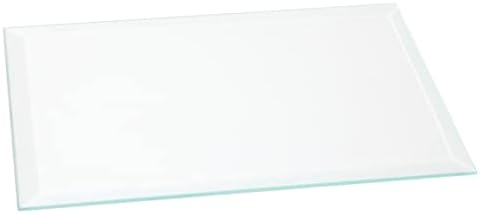 Plymor retângulo de 3 mm de vidro chanfrado, 4 polegadas x 6 polegadas