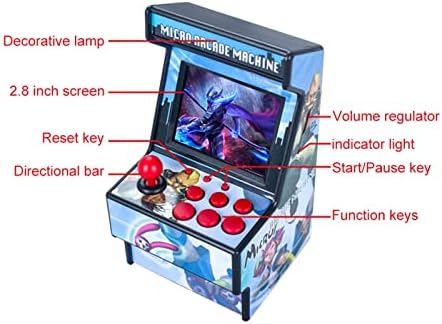 Console de jogo 4K Mini Arcade Handheld Game Console embutido 156 jogos clássicos com console de videogame para adultos infantis de 2,8 polegadas console infantil