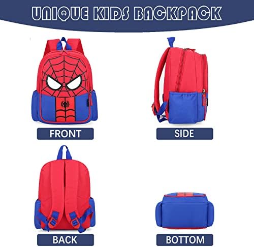 Meoni Toddler Backpack Cartoon Bolsa de viagem à prova d'água para crianças meninos meninas de 2 a 10 anos