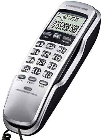 Telefone KXDFDC, telefone fixo retrô de estilo ocidental, com armazenamento digital, montado na parede, função de redução de ruído para casa e escritório