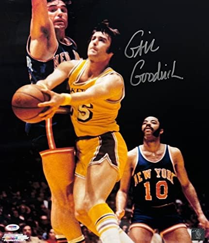 Gail Goodrich Los Angeles Lakers assinou 16x20 Photo PSA 4A16989 - Fotos autografadas da NBA