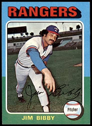 1975 Topps 155 Jim Bibby Texas Rangers Dean's Cards 5 - Ex -Rangers