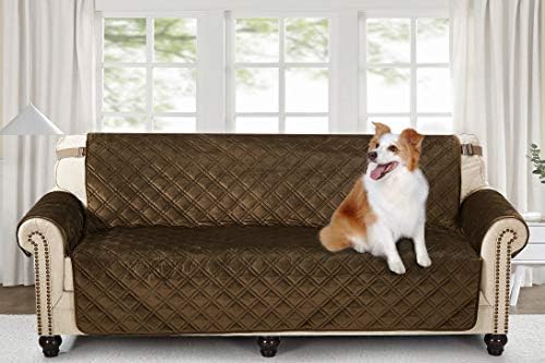 Brilhante protetor de sofá grande de veludo de veludo premium de sol premium para largura de assento de até 70 , resistente