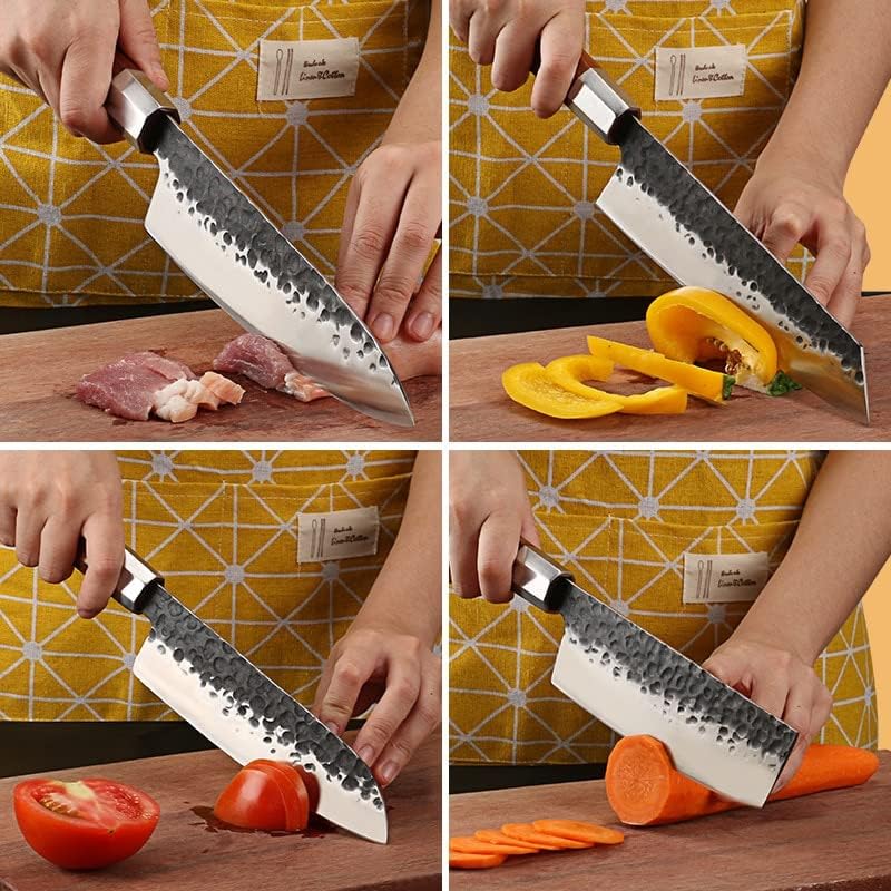 Conjuntos de faca de cozinha gummia, 4pcs 90cr18mov aço de faca de cozinha japonesa de aço