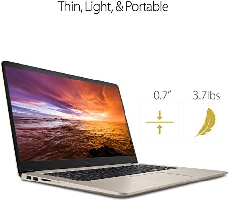 ASUS VivoBook S15 Laptop fino e portátil, Intel Core i5-8250U, 4 GB DDR4+16 GB Intel optano, 1TB de optano aprimorado, gráficos MX150, Full HD, FP, S510UN-DB55