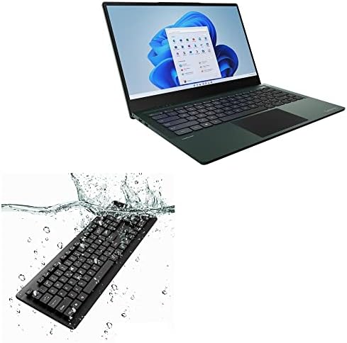 Teclado de ondas de caixa compatível com Gateway Ultra Slim Notebook GWNC21524 - Teclado aquaproof USB, teclado USB resistente à água