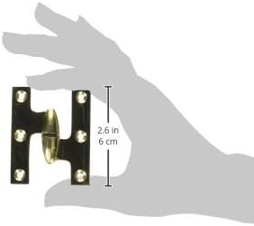 Deltana OK2520U3UNL-R Brass sólidas 2 1/2 polegada x 2 polegadas Deldilhas de articulação