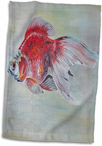 3drose ryukin dourado - peixe dourado, ryukin, fantail, peixe, peixe aquário, fresco ... - toalhas