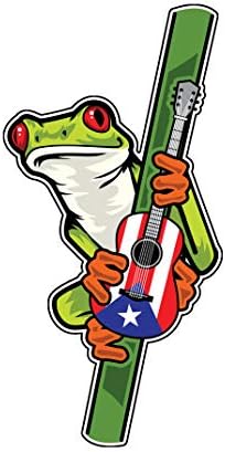 Wickedgoodz Porto Rico Flag Guitar Decal