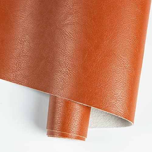Lençóis de couro falso rolos de cor sólida 12 x53 tamanho grande, textura natural superfície lisa PU sintético para