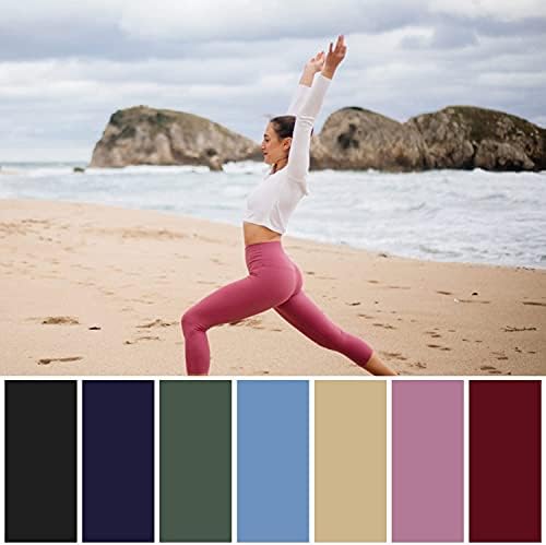 TNNZEET 7 Pacote de altas perneiras de cintura para mulheres - treino macio e amanteigado executando calças de ioga