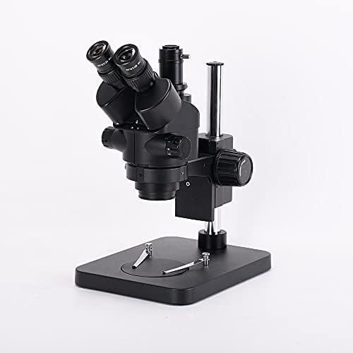 Acessórios para microscópio zxyan 7x-45x Microscópio de microscópio trinocular Simul-focal Kit de microscópio estéreo WF10X/20 Adaptador de montagem C ocular compatível com PCB CPU Repair Biology Education
