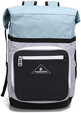 Backpack da Ramhorn School Fit 15.6 'Bolsa de viagem à prova d'água Móbola Mulher Mulher College para Caminhar Camping Green