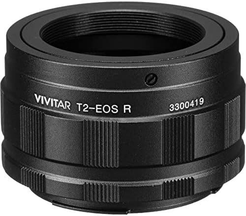 Vivitar 650-1300mm Lens de zoom + Vivitar T-Mount To Canon RF-Mount Adapter + Digital 2x Conversor para SLR e lentes digitais + Kit de acessórios