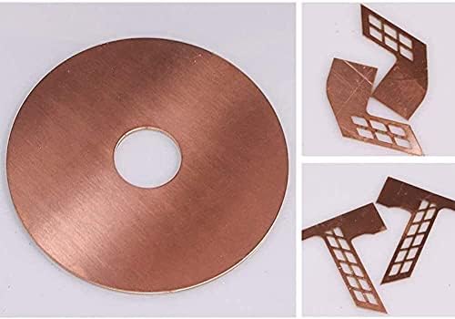 Metal de cobre de placa de latão kekeyang 99,9% Cu Placa de folha Cu amplamente usada na produção de migueira 100 x 100 mm/3,9 x 3,9 polegadas de espessura, 0,06 polegada/1,5 mm de alumínio de cobre de metal de latão