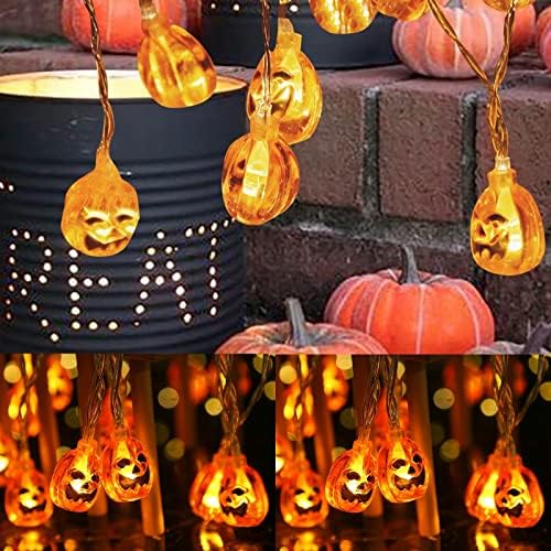 Decorações ao ar livre de Holdou Halloween Halloween Decoração de Halloween Indoor e externo Lanterna de abóbora Faixa 2 metros 10