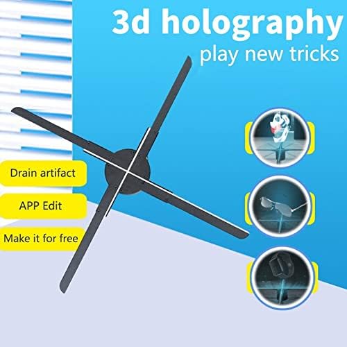 Máquina de publicidade holográfica de Nicsy 3D, exibição de fãs de fãs líder portátil Display de diagrama holográfico, quatro