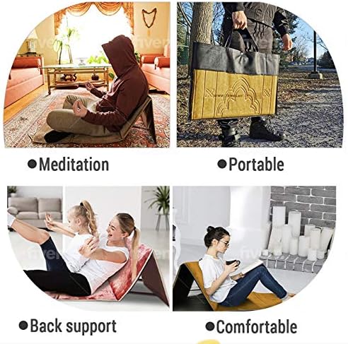 Zenheart dobrável meditação portátil yoga exercício tapete ergonômico de apoio cadeira de piso tapis yoga cadeira de cadeira de
