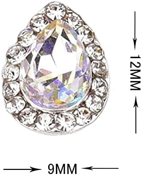 Hjkogh 10pcs gota/forma de flash shinestones shinestones de cristal pedras de vidro design efeito de manicure diy decorações