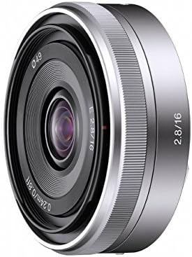 Sony Sel16f28 16mm f/2.8 Lente grande angular para câmeras da série Nex
