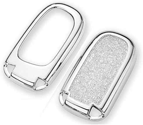 Royalfox 3d bling shiny rhinsnstone feminino 3/4/5 botões key fob tampa de capa de capa para jeep Grand Cherokee Renegade,