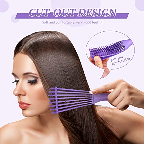 CARAÇÃO DE CABELO MOLHO DE DETANGLA - Estrutura octo escovas de cabelo para mulheres sem dor no couro cabeludo massagolas