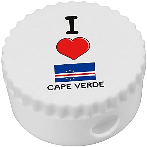 Azeeda 'I Love Cape Verde' Compact Pencil Sharpiner