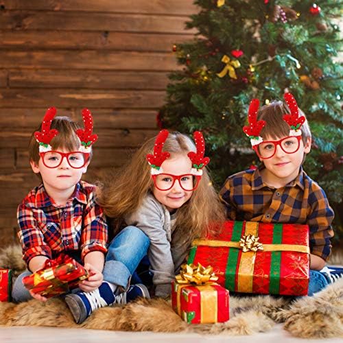 Toyandona Stocking Stuffer Gifts 3pcs Óculos de férias de férias Frames de festas de festas de festas para férias de Natal Favor