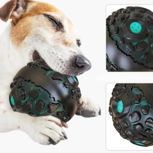 Toys de cicinoesi gritos de cães meteoritas bola molar bola brinquedo duplo tpr bolas de cachorro macio dentes limpos de dentes