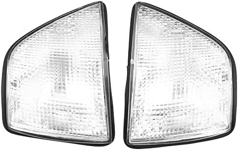 Kimiss 1 par Luz de canto branco, lâmpada de luz de sinalização de giro de aviso de canto para 3 séries 318i 325i E36 4dr Sedan & Wagon 1992-1998