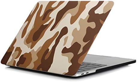 Sacos de celular de Haijun Sacos de celular Brown Camouflage Padrão Decalques de água de água PC Case de proteção para MacBook Pro 13,3 polegadas A1989 Bolsas de caixa