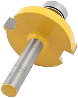 X-Dree Woodworker Tool 1/4 x 3/4 de canto arredondado sobre o cortador de bits do roteador (Herramienta para Trabajadores