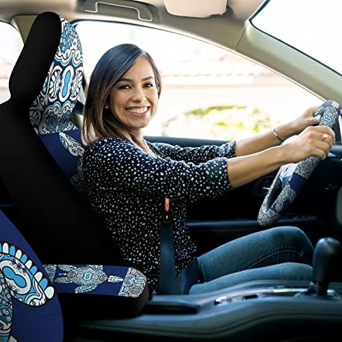 Riakrum 15 PCs Tartaruga tampas de assento de carro Completo para mulheres capa de direção ombro ombro de braço braço