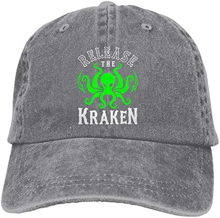 Libere o boné Kraken Baseball Cap Dad Hat Hat Visor Cap