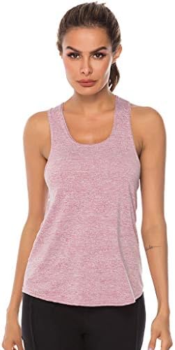 Treino feminino tops racerback Exercício Camisas de corrida sem mangas de tamanho de ioga de ioga Camisas de tênis ativo Camisa c-rosa