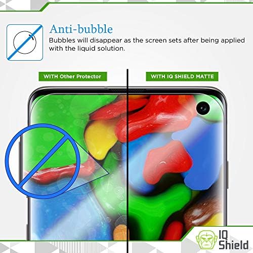 Protetor de tela fosco de escudo de QI compatível com Samsung Galaxy S10 6,1 polegadas anti-bubble anti-bubble filme