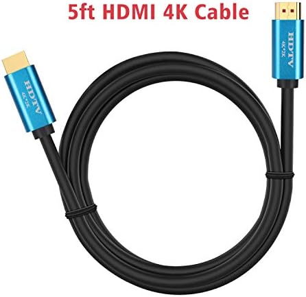 TSEMY CABO HDMI 4K, cordão HDMI com conectores de metal completo masculino para masculino suporta 4K@60HZ UltraHD 3D 1080p FullHD ARC Highpeed com Ethernet e ideal para PS4 Xbox HDTV