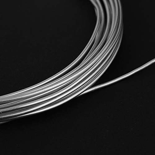Fio artesanal de alumínio de 16,4 pés de lasca de 1,5 mm de espessura de fios de artesanato de metal dobrável para fabricação de artesanato diy