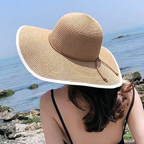 Chapéu de praia de abas largas femininas