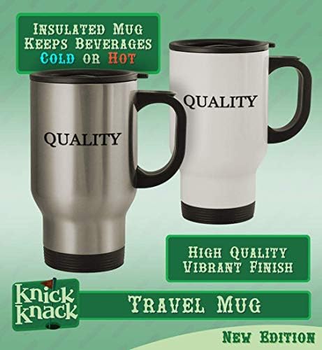 Presentes de Knick Knack #Torterure - 14oz de aço inoxidável Hashtag Caneca de café, prata, prata
