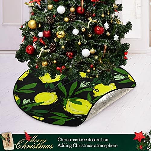 Limões deixa a árvore de Natal tapete de árvore à prova d'água Taneca de bandeja de tapete sob o acessório de árvore de