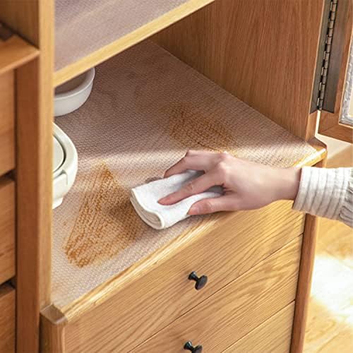 CHANMOL Transparent Prhance Liner, tapetes de gaveta de armários de cozinha, forros de refrigerador de material durável EVA