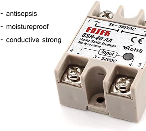 SSR-10AA SSR-25AA SSR-40AA 10A 25A 40A Módulo de relé de estado sólido