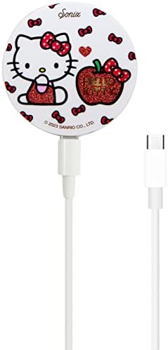 Sonix X Sanrio Charger para Magsafe iPhone 14, iPhone 13, iPhone 12 Series | Carregador sem fio rápido x cabo de 6,5 pés | Hello Kitty