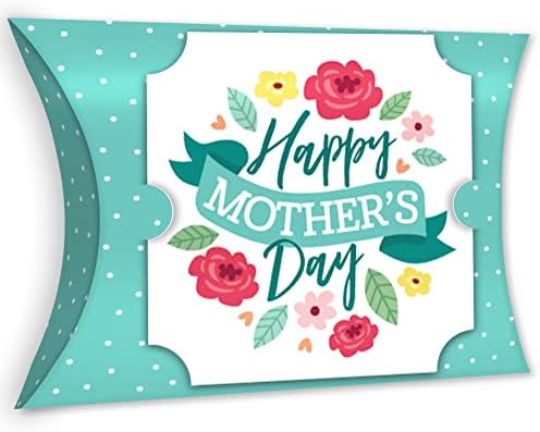 Big Dot of Happiness Colorful Floral Feliz Dia das Mães - Favorias Caixas de Presente - Adoramos a Mom Festa de Caixas de