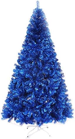 DLPY 7,8 pés azul Tinsel Christmas Tree, abeto premium articulado com árvores decoradas dobráveis ​​e ecológicas de metal para férias azuis de 7,8 pés