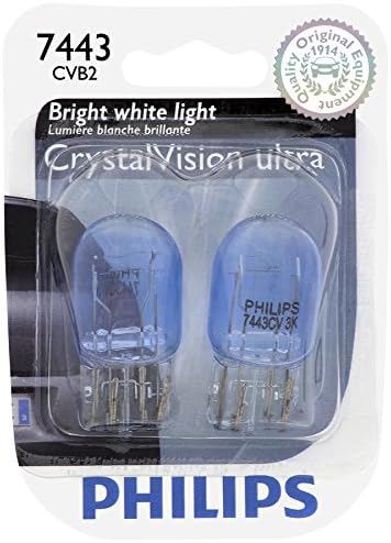 Philips 7443cvb2 7443 Bulbo Ultra Miniatura Crystalvision, 2 pacote